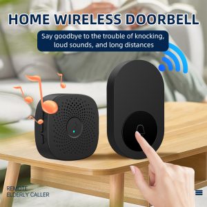 M-02 Wireless Elderly Call Button | 100M Long Range 433.92MHz Emergency Pager for Senior Home Care