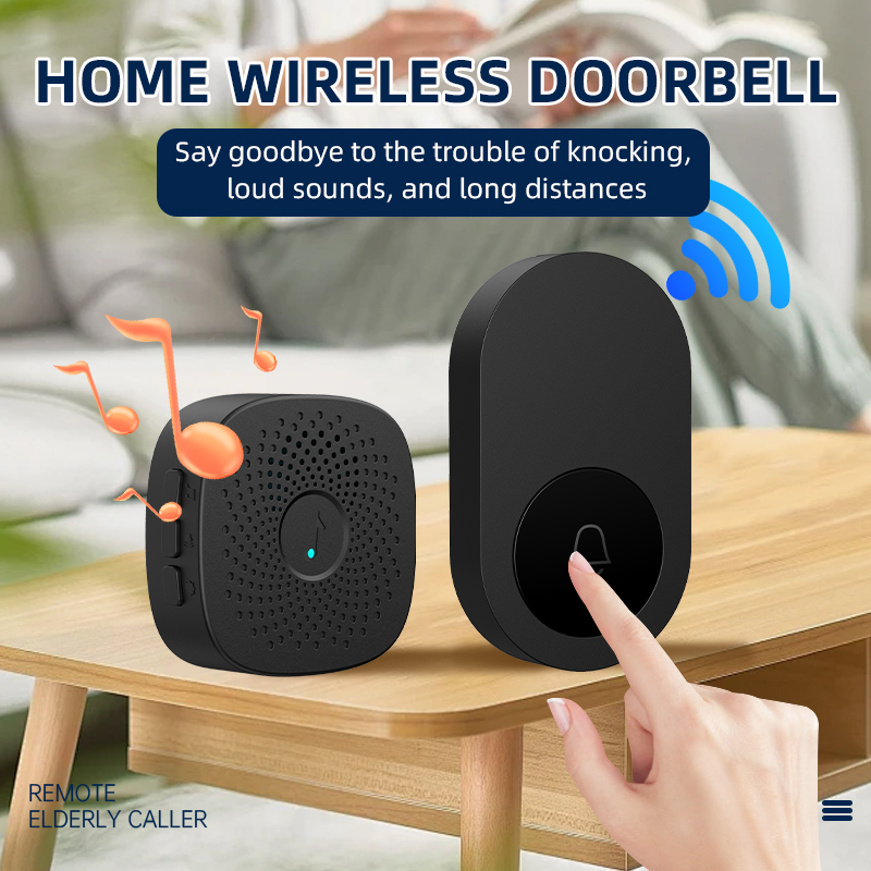 M-02 Wireless Elderly Call Button | 100M Long Range 433.92MHz Emergency Pager for Senior Home Care