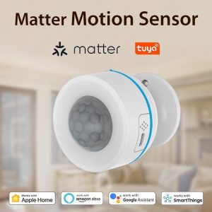 Matter Thread PIR Motion Sensor – USB-C & Battery Dual Power