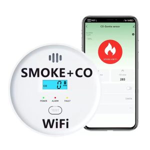 Tuya Smart App controlling WiFi Smoke and CO Detector remotely - Xingliao Smart Home mobile monitoring
