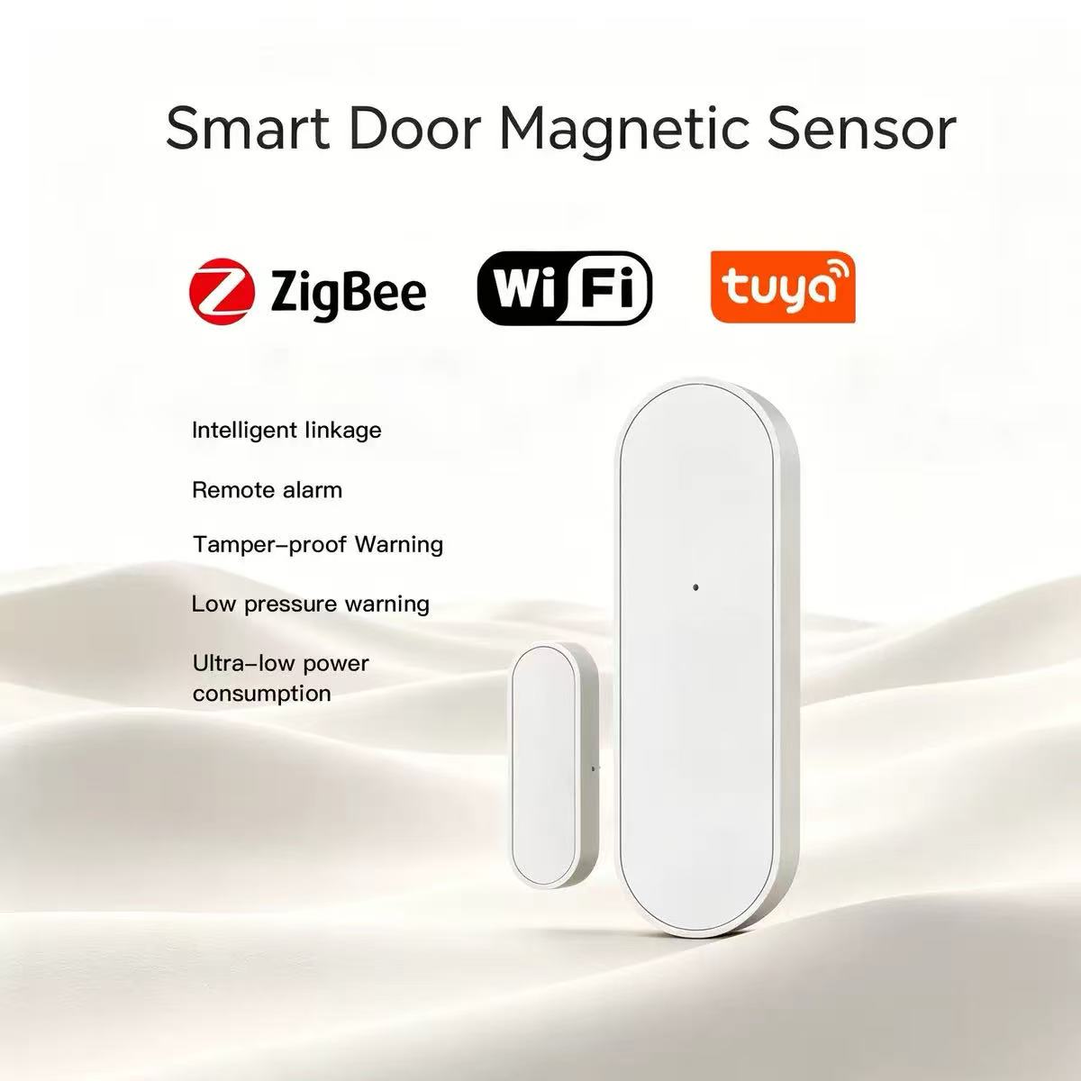 Tuya Zigbee smart door magnetic sensor for home security system