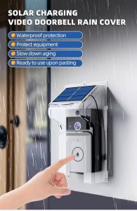 U9 Solar Powered Video Doorbell Kit with Indoor Chime (720P HD)