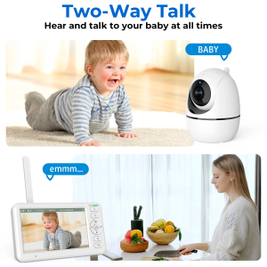 Two-way talk mother cooking baby monitor