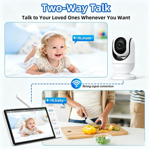 ABM780 Baby Monitor with Built-in Microphone and Speaker for Two-Way Communication.