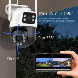 KT-A36 PTZ pan 355 tilt 90 remote control via smartphone app