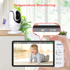 ABM780 Baby Monitor with Real-Time Room Temperature Display and Night Vision.