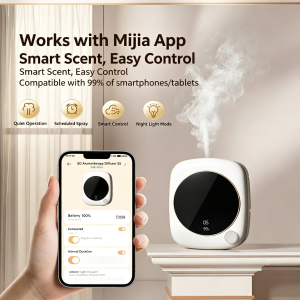 Xiaomi aroma diffuser working with Mijia app for smart scent control